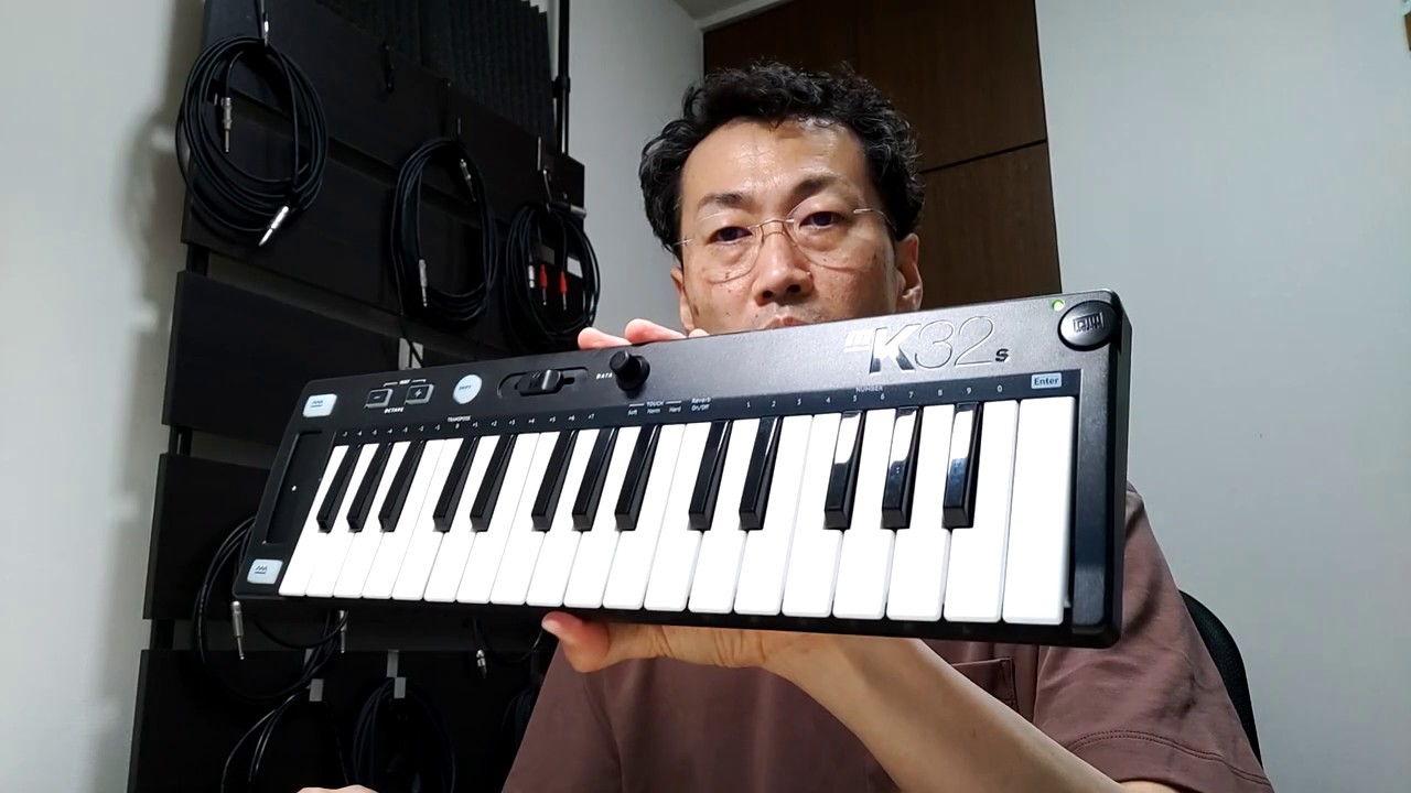 MIDITECH・K32s GM音源(128音色)・スピーカー内蔵USB対応MIDI