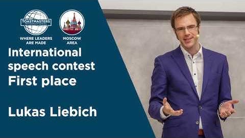 International Speech Contest 2018 1st Place - Lukas Liebich