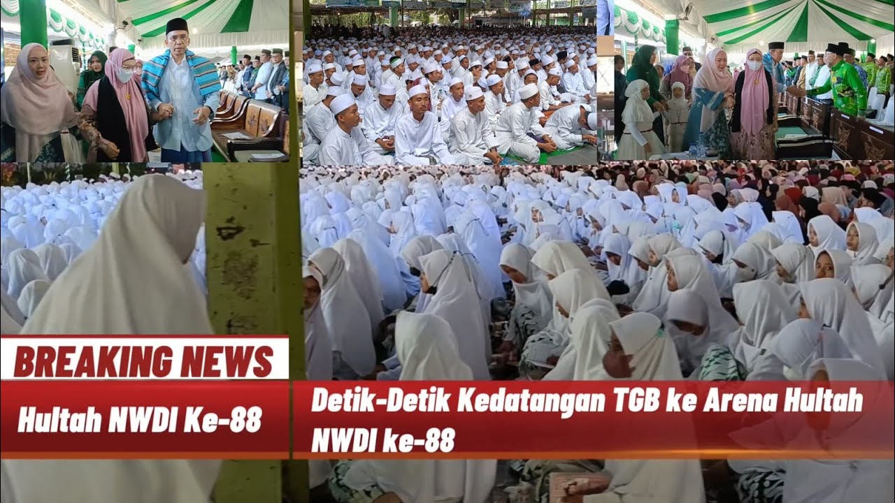 Detik-Detik TGB dan Gubernur NTB Hadhir di Arena Hultah  NWDI ke-88
