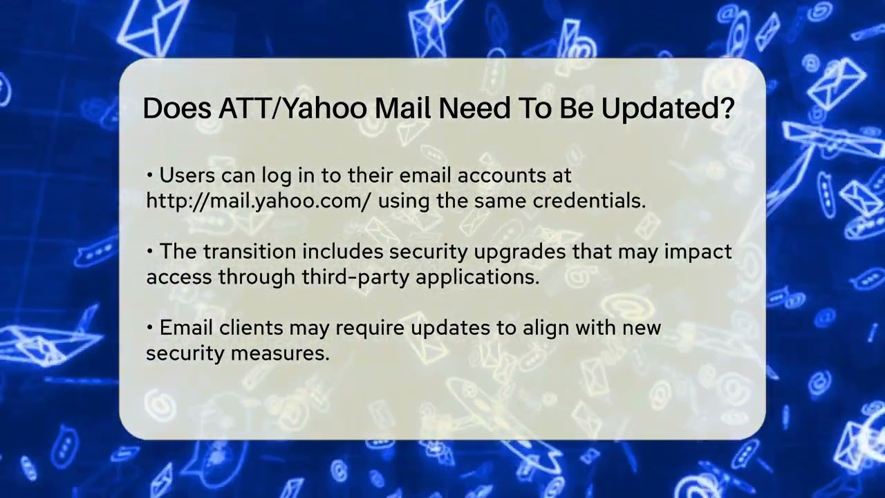 Does ATT/Yahoo Mail Need To Be Updated? - TheEmailToolbox.com