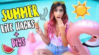 8 DIY Summer Life Hacks EVERYONE Should Know!!