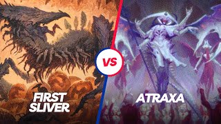 More, more, and more!!! | First Sliver vs Atraxa | Round 3 | Monarch | Duel Commander