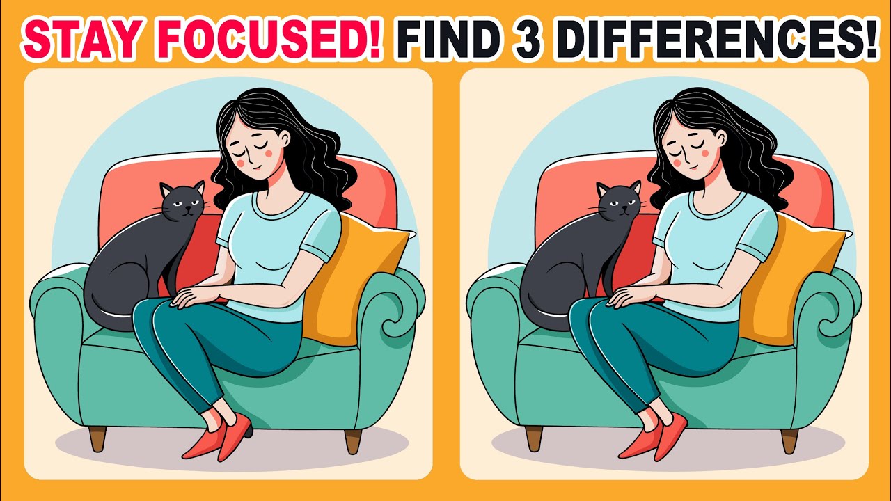 Stay Focused, Find 3 Differences!