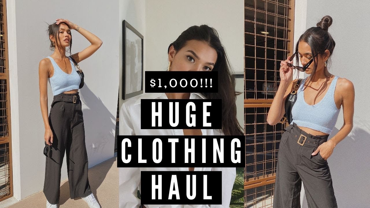 $1,000 CLOTHING HAUL FT. PRINCESS POLLY! TRY-ON HAUL || NICOLE ELISE