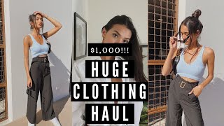 1,000 Clothing Haul Ft. Princess Polly Try-On Haul Nicole Elise