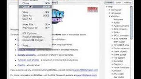 Introduction to the BlitzMax IDE