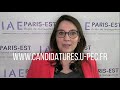 Vous souhaitez candidater en m2  liae parisest 