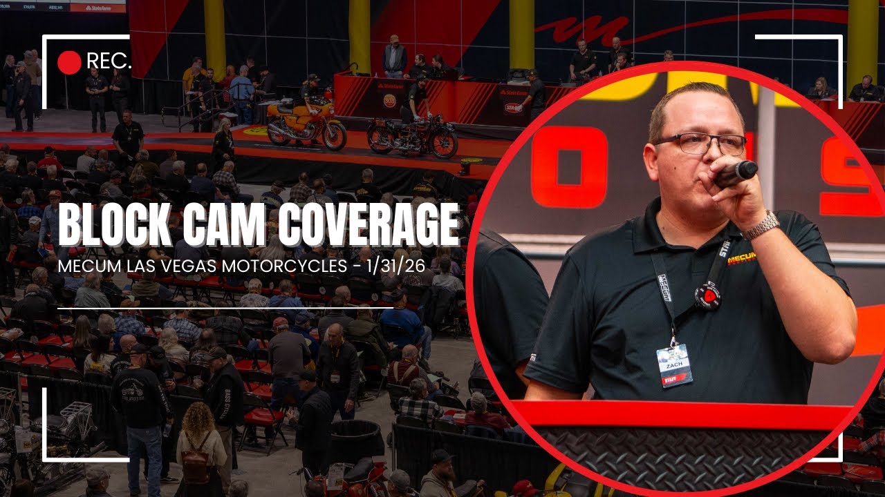 Mecum Las Vegas Motorcycles Live Block Cam: Saturday, Jan. 31, 2026