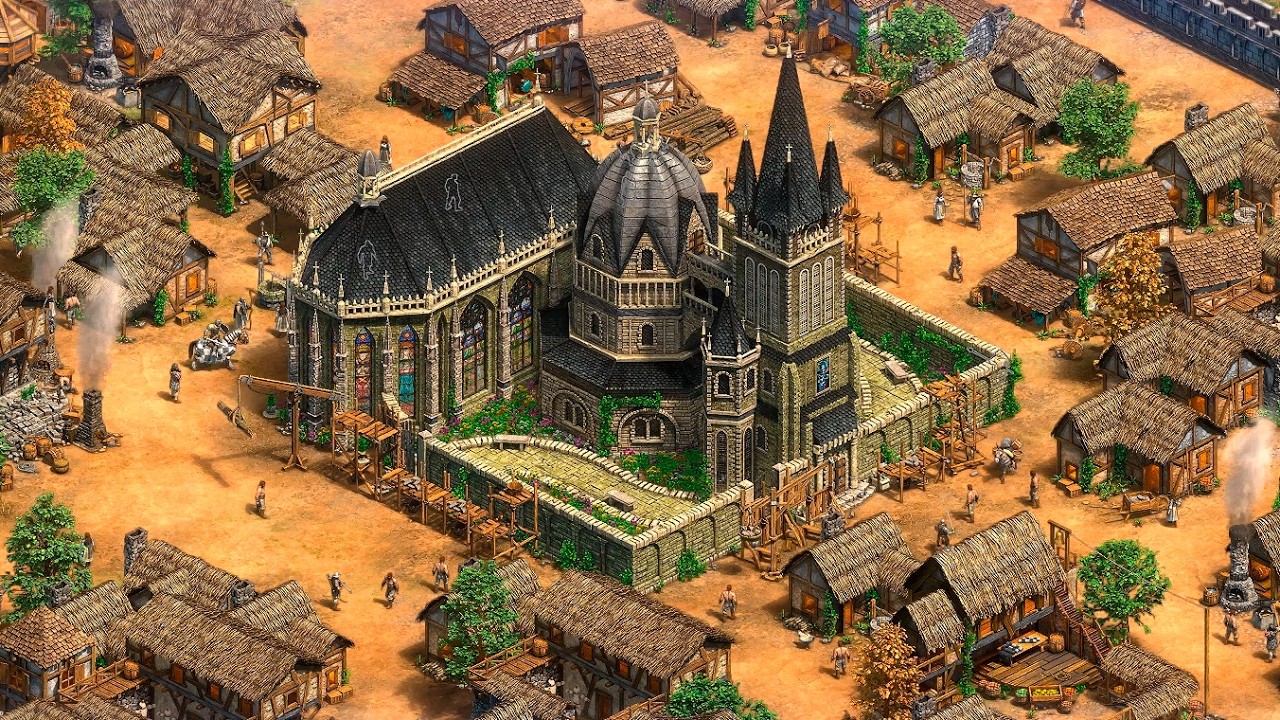 Medieval Cathedral Construction | Recreated in Age of Empires 2
