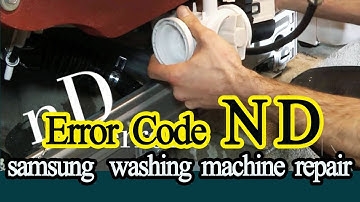 samsung washing machine error code nd