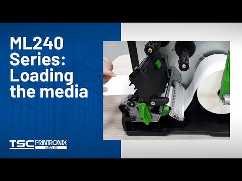TSC ML240 Series Printer: Loading the media