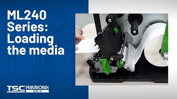 TSC ML240 Series Printer: Loading the media