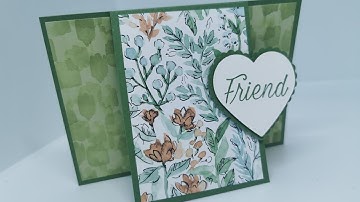 Cardmaking tutorial with Hand Penned DSP by Stampin