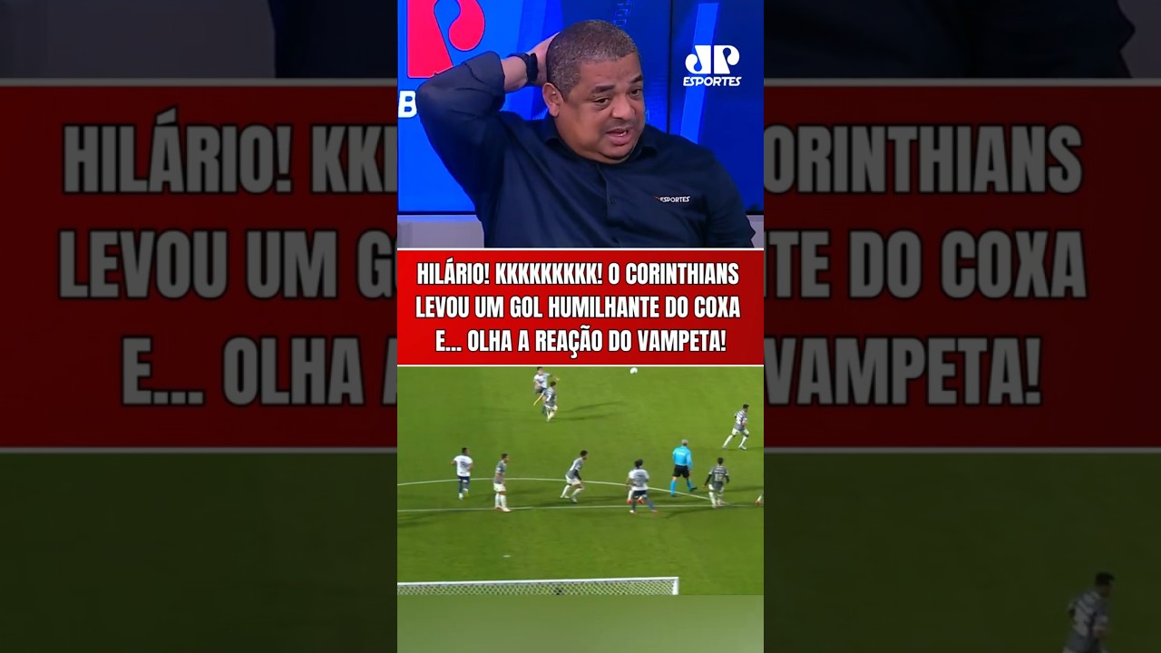 KKKKKKKK! OLHA A REAÇÃO DO VAMPETA COM O GOL HUMILHANTE QUE O CORINTHIANS LEVOU DO CORITIBA!