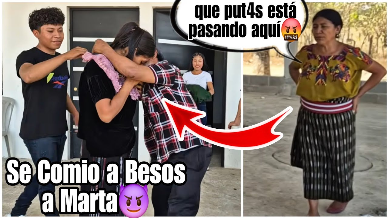 OMG! Este Viejito pero Mañoso Mira como Agarró a Besos a Marta en Frente de su Esposa😱