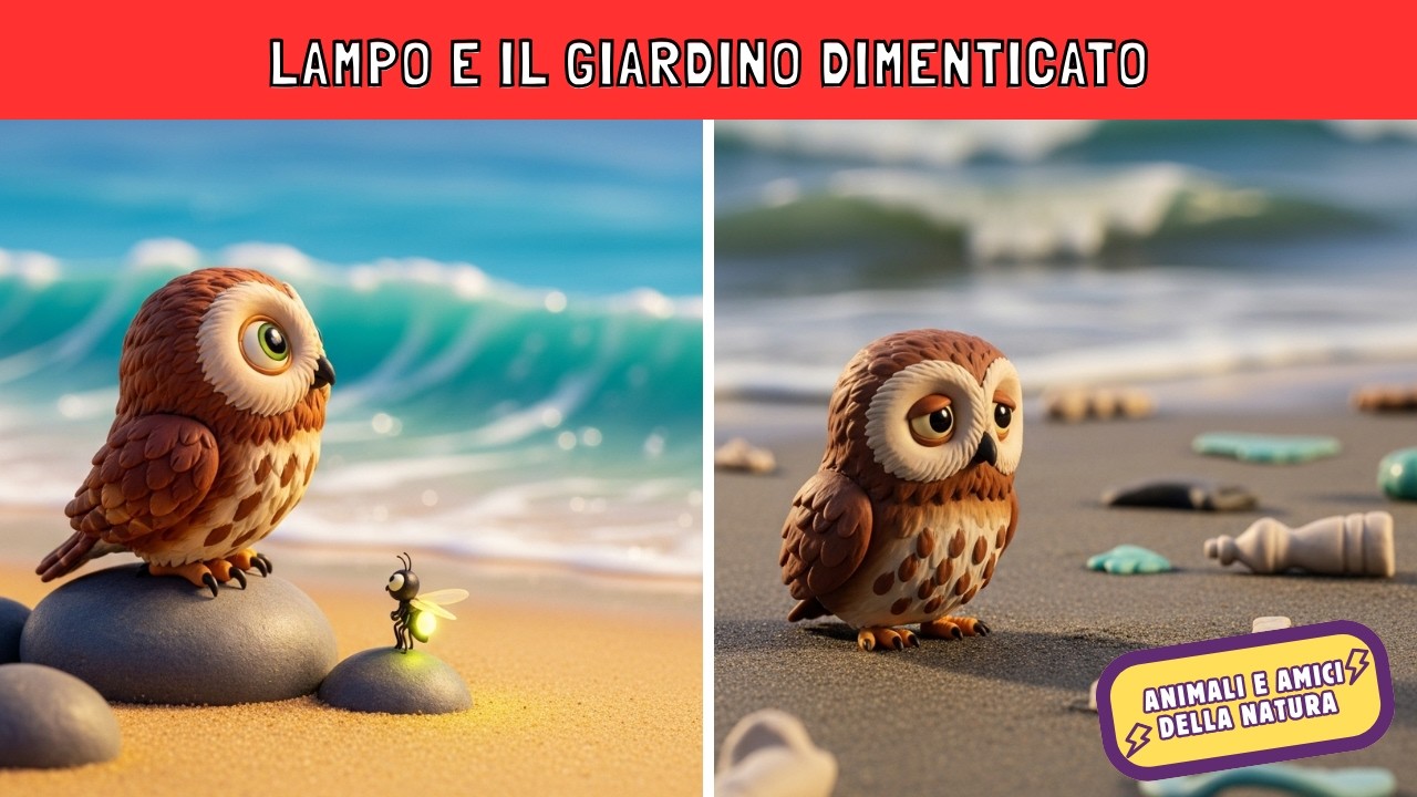 Lampo e il Canto del Mare Silenzioso | Favole Storie della Buonanotte per Bambini di Lampo il Gufo