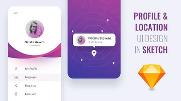 UI Design for Profile Screen in Sketch - Speed Art Tutorial