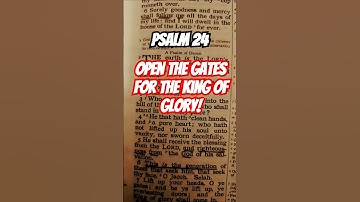 Psalm 24 #devotional #jesus #psalms
