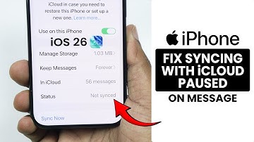 [iOS 26] How to Fix Syncing With iCloud Paused on Messages in ANY iPhone