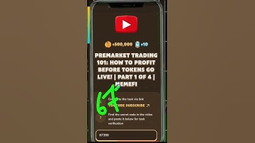 PREMARKET TRADING 101: HOW TO PROFIT BEFORE TOKENS GOLIVE |PART 1OF 4|MEMEFI | Memefi New Video Code