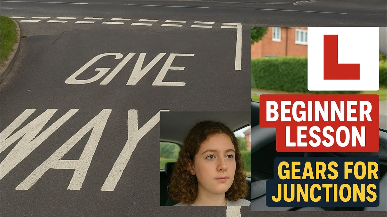 Left Turn Junctions & Gears / UK Driving Lesson for Beginners (Real ...