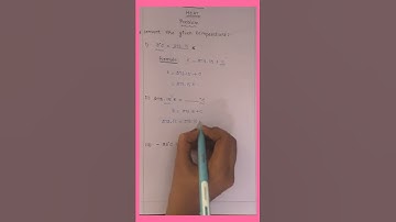 Science Temperature conversion from kelvin to celsius scale | TNTET science paper 1 & 2 notes |