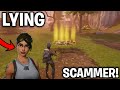Lying Scammer Scammed Himself! (Scammer Gets Scammed)Fortnite Save The World
