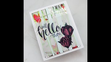 Unity Quick Tip: Foiled Tree Background + Vellum Overlay with Copic Coloring