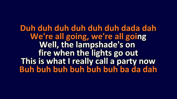 Lampshades on Fire Karaoke version - Karaoke performance video thumbnail