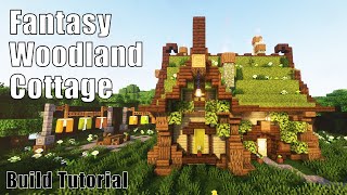 Minecraft Fantasy Woodland Cottage | Moss Cottagecore House Build Tutorial
