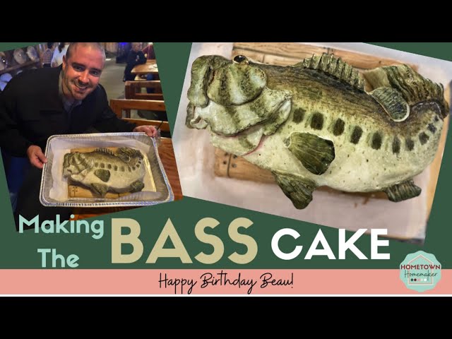 BASS FISHING CAKE!, Happy Birthday, Beau!
