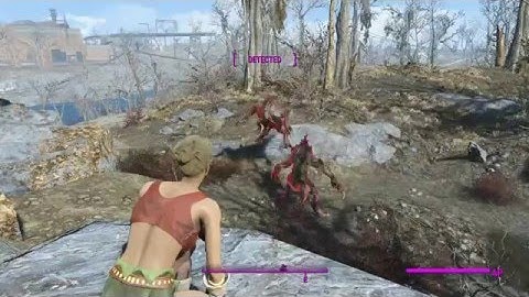 Fallout 4: Random Encounters: Deathclaw Fight