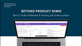 BEYOND DEMO: Order Fulfillment & Pushing Job Orders to Buzz screenshot 2