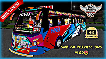 🎀🎀SNB TN Private Bus Mod😍||Bus simulator Indonesia V3.7.1🤩||Don