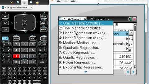 1.3 One Variable Statistics on the TI-Nspire CX