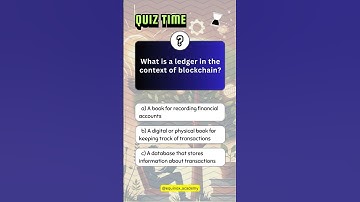 What is a ledger in the context of blockchain? #quiz #blockchain #quiztime