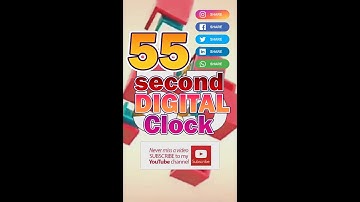 New 55 Second Digital Clock 16