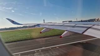 Malaysian airlines A350 XWB takeoff from London Heathrow airport