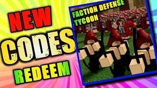 NEW* ALL WORKING CODES FOR FACTION DEFENSE TYCOON IN 2023! ROBLOX FACTION  DEFENSE TYCOON CODES 