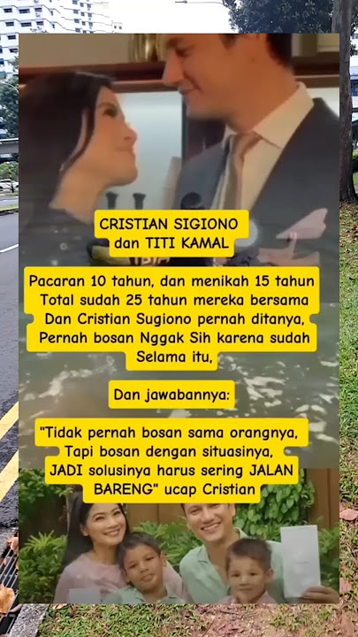 pacaran 10thn ,menikah 15thn total 25thn #titikamal #cristiansigiono#viral#viralvideo #youtubeshort