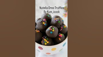 Nutella Oreo Truffles By Kum_icook #short #nutella #oreotruffles #recipes
