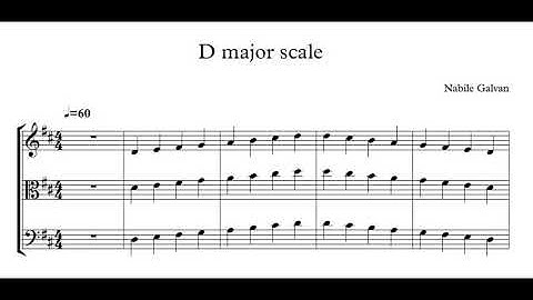 Orchestra D Major Scale Stage 2