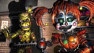 SCRAP BABY, MOLTEN FREDDY y AFTON son TERRIBLES - The Glitched Attraction (FNAF Game) *Room 6* FINAL