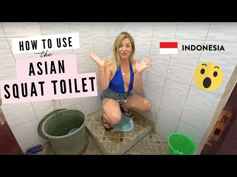 How to Use a Squat Toilet in Asia │ FLUSH THE CORRECT WAY 📍Bali, Indonesia