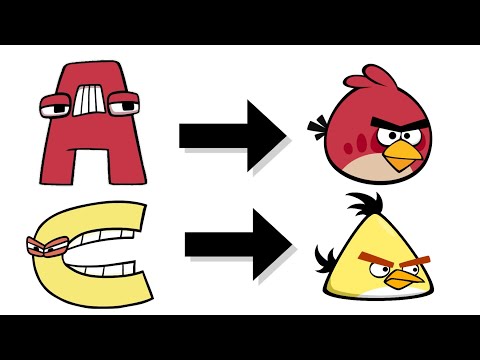 the Angry Bird Mad at L and O from Alphabet lore by NevahthePanda