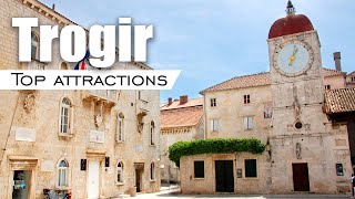 Historic city of Trogir in Croatia / OLD TOWN main attractions.