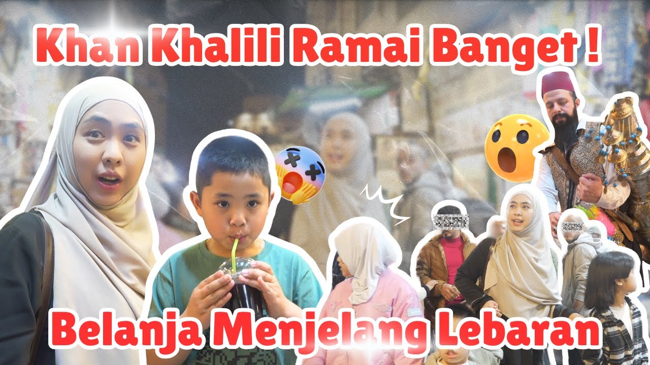 BTS MENYAMBUT LEBARAN❗ UMMA OKI DAN ANAK-ANAK  KELILING PASAR LEGENDARIS DI MESIR❗