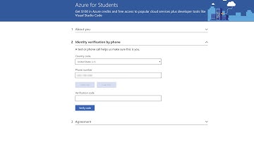 Creating an Azure for Students Account