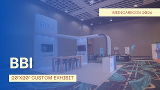Stunning 20x20 Booth for BBI at Medicarecon Las Vegas | Exhibit Design Walkthrough