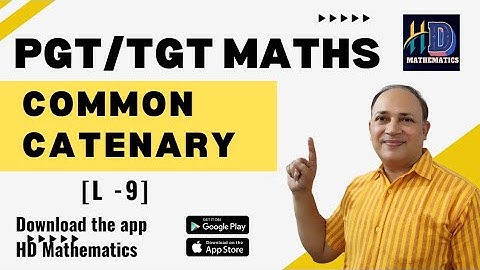 common catenary (statics) PGT mathematics classes  (L9)/complete PGT maths syllabus in hindi  Hd sir